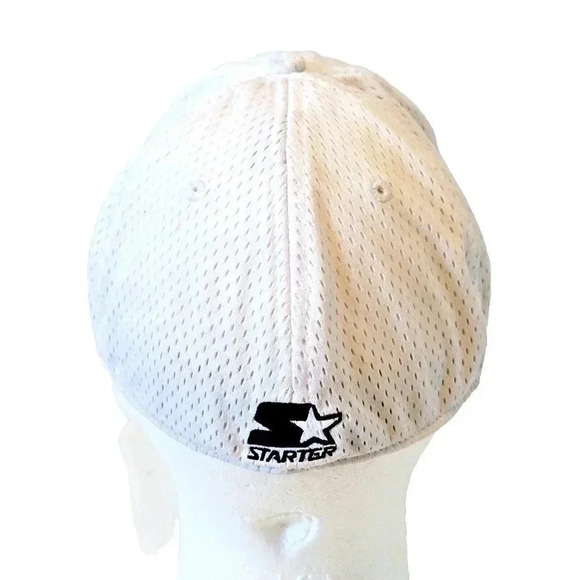 Starter Baseball Hat Cap L/XL Mens Stretch Fit Mens White Logo - Picture 3 of 5